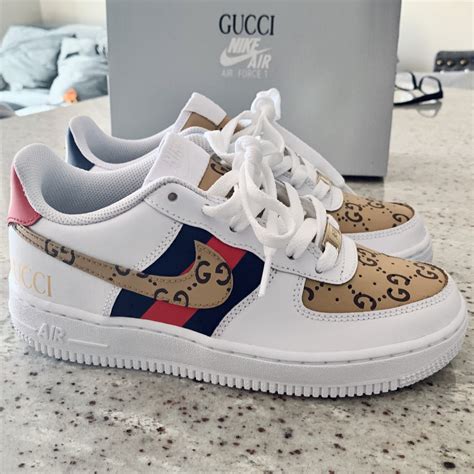 custom nike air force gucci|Gucci air force 1 low.